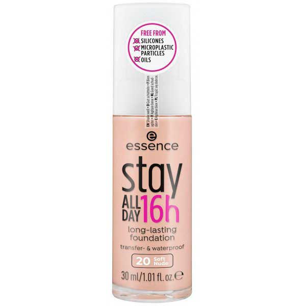 ESSENCE – Maquillaje de larga duración STAY ALL DAY 16 H 20 SOFT NUDE