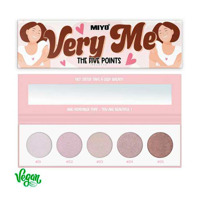 MIYO - Paleta de 5 sombras FIVE POINTS 08 VERY ME