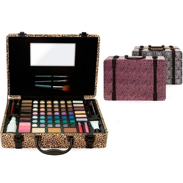 Gallo Universal Excepcional Wild Safari Briefcase maletín de maquillaje de Idc Color.