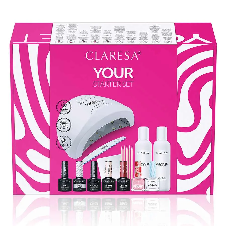 CLARESA - Kit completo de esmaltado semipermanente con lámpara - Imagen 3
