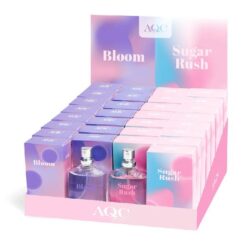 AQC Fragances- Expositor 30 unidades agua de colonia surtida - Sugar Rush + Bloom
