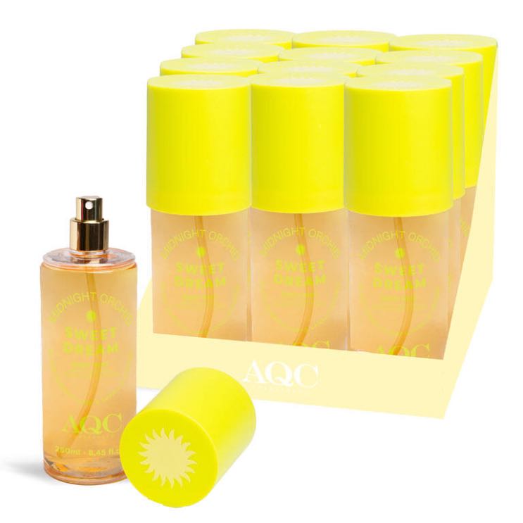 AQC Fragances- Expositor 12 unidades Bruma Corporal *MIDNIGHT ORCHID 250 ML* 99049