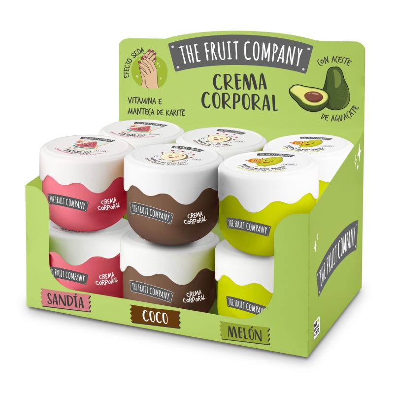 THE FRUIT COMPANY- Expositor 12 unidades de crema corporal