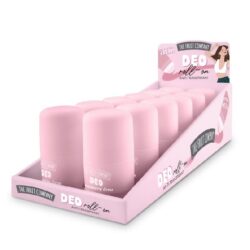 THE FRUIT COMPANY- Expositor 12 Unidades Desodorante Deo Roll-On Antitranspirante Fresa Nata