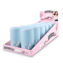 THE FRUIT COMPANY- Expositor 12 Unidades Desodorante Deo Roll-On Antitranspirante Nube de Colores