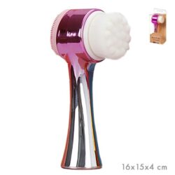 Beauty & Wellness - Caja 12 Unidades de Cepillo Facial Manual 2 en 1 Cromado - 8718