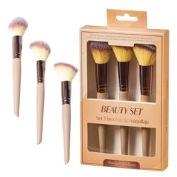 Beauty & Wellness - Caja 12 Unidades de Set 3 Brochas de Maq