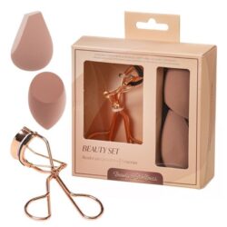 Beauty & Wellness - Caja 12 Unidades de Set rizador de pestañas y 2 Esponjas maquillaje