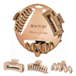 Beauty & Wellness - Caja 12 unidades de Set de 3 Pinzas para el Cabello