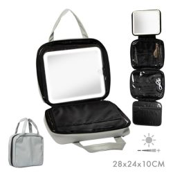 Beauty & Wellness - Caja 2 Unidades Maletín Cosméticos Desplegable con Espejo Led - 6660