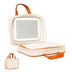 Beauty & Wellness - Caja 2 Unidades Maletín Cosméticos con Espejo Led - 6677