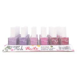 TERTIO - Expositor 24 Unidades de Esmaltes de Uñas Efecto Gel *Sweet Pink* - N3