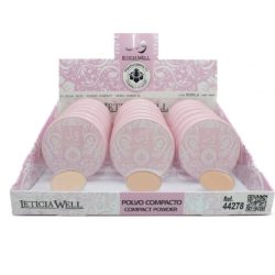 LETICIA WELL - Expositor 18 Unidades Maquillaje Polvo Compacto con Perfume Árabe.