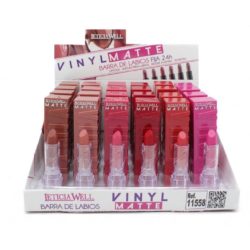 LETICIA WELL - Expositor 24 Unidades barra de labios fija 24h VINYL MATTE - 11558