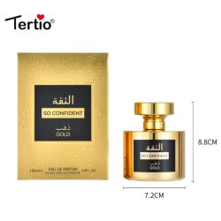 TERTIO - Caja 6 Unidades de perfume 100 ml SO CONFIDENT GOLD – EAU DE PARFUM HOMBRE (X2007-8)