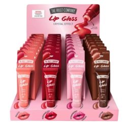 THE FRUIT COMPANY- Expositor 28 unidades de Lip Gloss Crystal Effect.