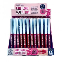 D'DONNA - Expositor 72 Unidades de Perfilador de Labios *Lip Liner Loud Matte Automatic* - 11229B