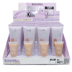 LETICIA WELL - Expositor 16 Unidades de Maquillaje Fluido Perfect Skin SPF 15 - 44211