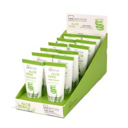 IDC INSTITUTE - Expositor 12 unidades de crema de manos Aloe Vera 30 ml - 56296