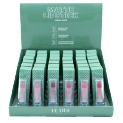 LE DEU - Expositor 36 Unidades de Barras de Labios Matte Lipstick - L071100