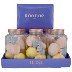LE DUE - Expositor 12 Unidades de Frascos de Esponjas para Maquillaje - L041000