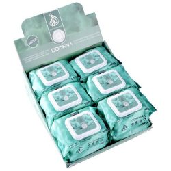 D'DONNA - Expositor 12 unidades Toallitas Desmaquillantes Wipe Pistachio -10125E