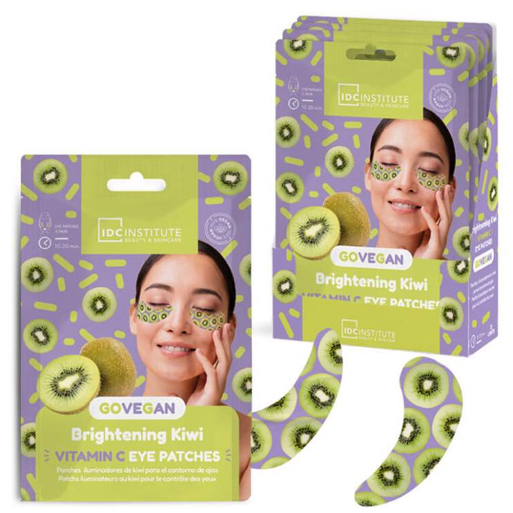 Idc Institute - Caja 12 unidades de parches para ojos Vitamina C Kiwi - 90661 - Imagen 2