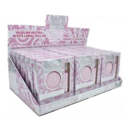 LETICIA WELL - Expositor 18 Set Vaselina neutra y Aceite labial Roll On - 11162