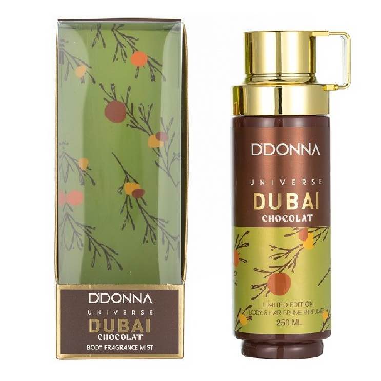 D'DONNA - Caja 5 unidades Body Mist Universe Dubai Chocolat 250 ml - 30252