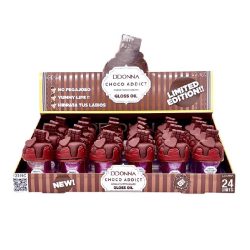 D'DONNA - Expositor 24 unidades Brillos de Labios Gloss Choco Addict Yummy Cream - 12319C