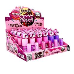 D'DONNA - Expositor 24 unidades Lip Gloss Yummy D`Donnats - 12313A