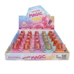 LETICIA WELL - Expositor 25 Unidades Lip Gloss Magic Gold - 11435