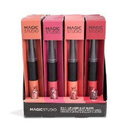 Magic Studio - Expositor 24 unidades Set para Labios 2 en 1 - 90441